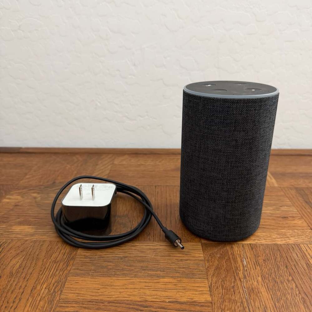 Amazon Echo 2nd Gen Smart Speaker Charcoal Fabric